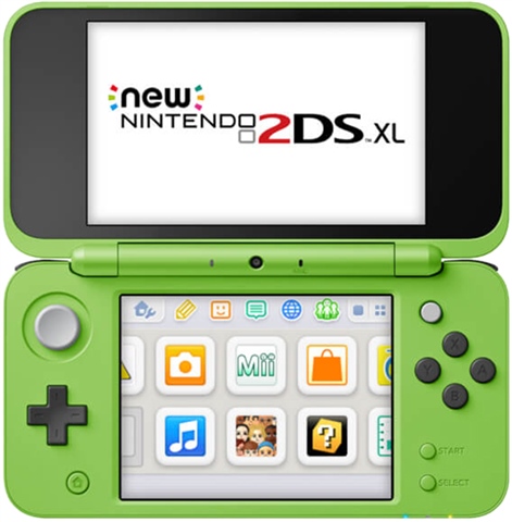 NEW 2DS XL Console, W/AC Adapter, Minecraft Creeper Ed (No Game 